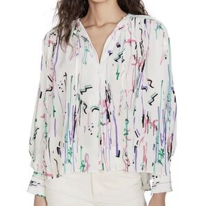 Isabel Marant Amba Lightweight Silk Blouse Womens 38 Brand New